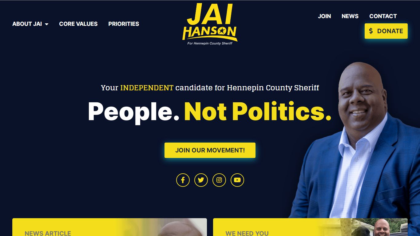 Jai Hanson for Hennepin County Sheriff | People. Not Politics.